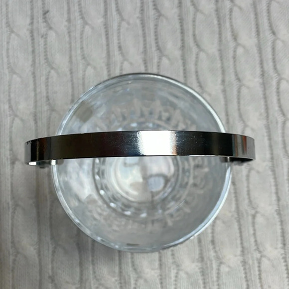 Cristal d'Arques France Mini Ice Bucket With Silver Metal Handle lead crystal - Picture 5 of 11